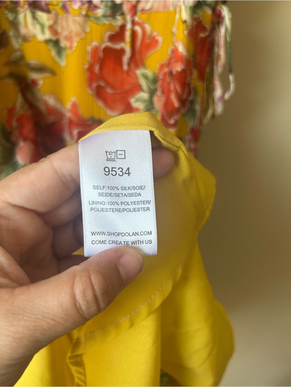 Anthropologie Dolan Left Coast Collection Ellory Floral Silk Ruffle Midi Dress - Picture 9 of 11